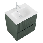 Тумба с раковиной подвесная BelBagno UNO-MINI-600-2C-SO-VO Еловый матовый, раковина белая BB-8099-3-60