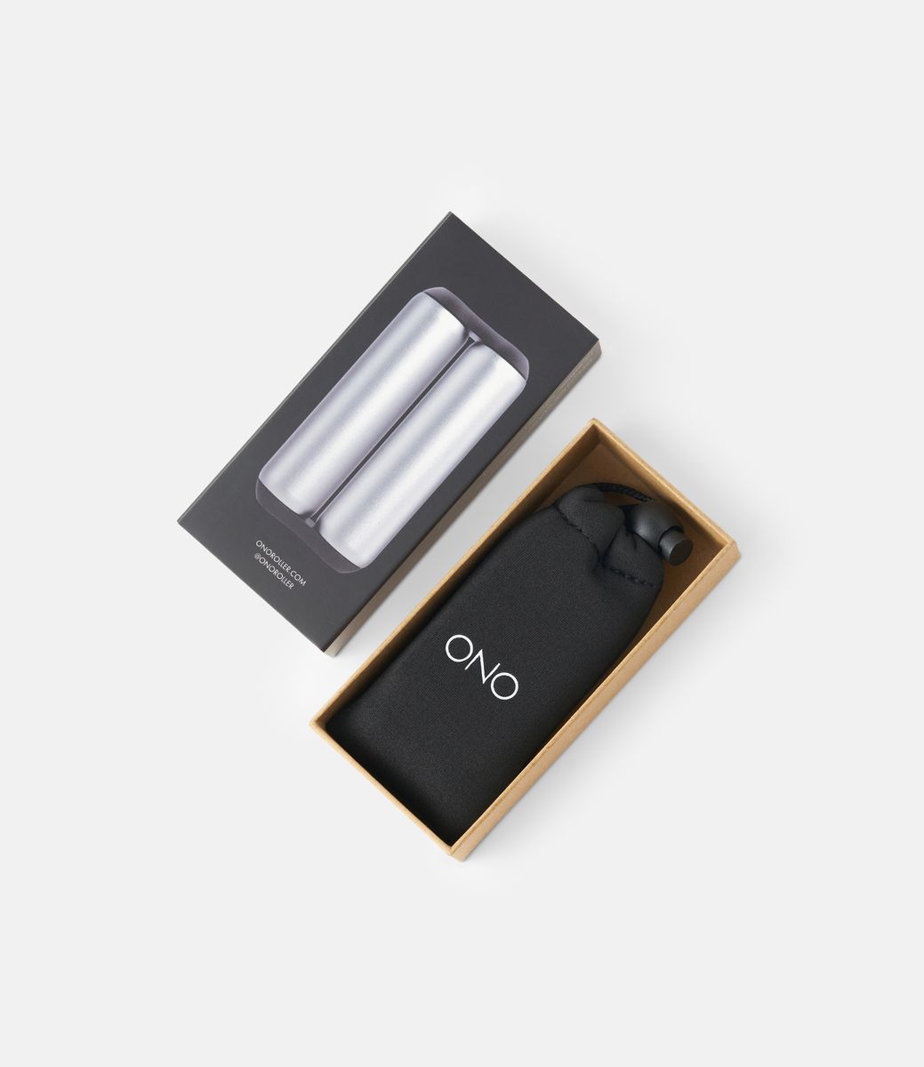 ONO Roller Aluminum Grey — роликовый массажёр из алюминия