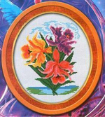 "Орхидеи"-046-вышивка