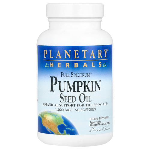Planetary Herbals, масло семян тыквы Full Spectrum™, 1000 мг, 90 капсул