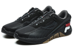 FILA Athletics Xft Boa comfortable and versatile shock absorption non-slip low-top training shoes men's black