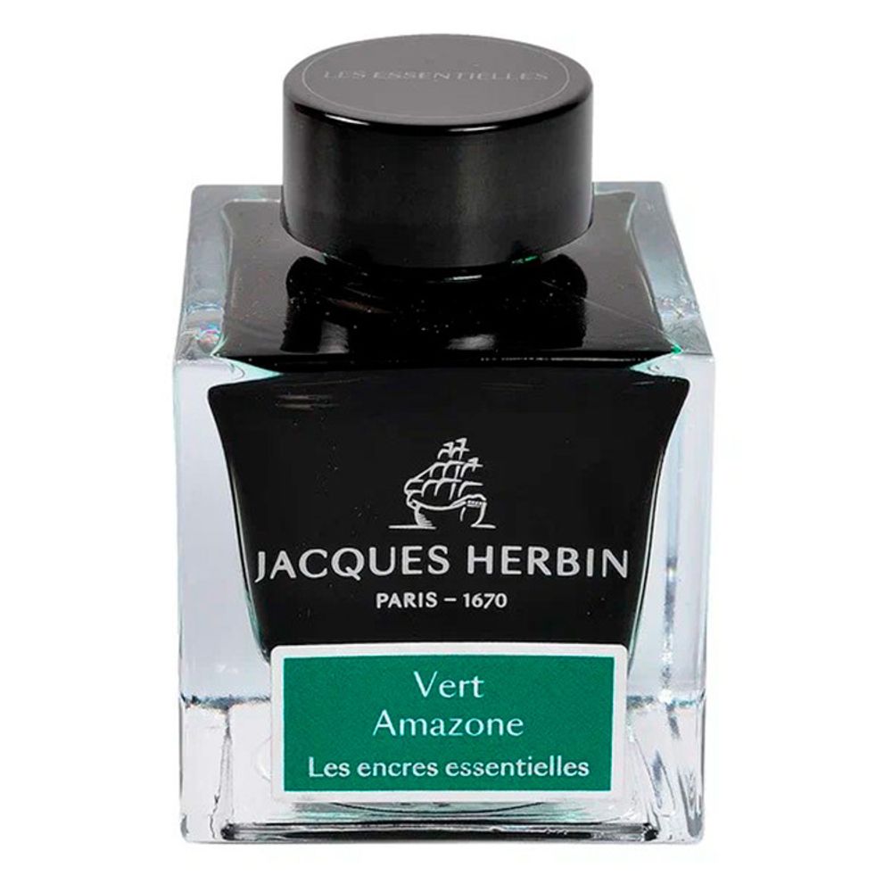 Чернила во флаконе Herbin Prestige 50 мл Vert amazone зеленые (13137JT)