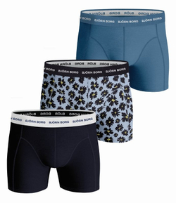 Мужские спортивные боксеры Björn Borg Shorts Sammy BB Fourflower 3P - разноцветный