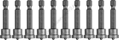 ЗУБР 10 шт, PH 2, 50 мм, Биты с ограничителем (26002-2-50-10)