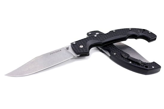 Складной нож Cold Steel 29AXC Voyager Clip 5 Plain Edge c клинком из стали AUS-10A, рукоять Grivory (Griv-Ex)