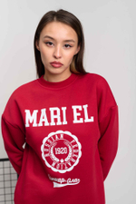 Свитшот женский "Mari El" красный