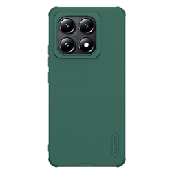 Усиленный чехол зеленого цвета (Dark Green) от Nillkin для Xiaomi 14T, серия Super Frosted Shield Pro