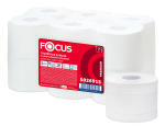 Туалетная бумага Focus Point, 2-слойная, 120 метров, белая, с центральной вытяжкой, 12 штук
