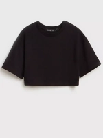 Футболка детская укороченная базовая