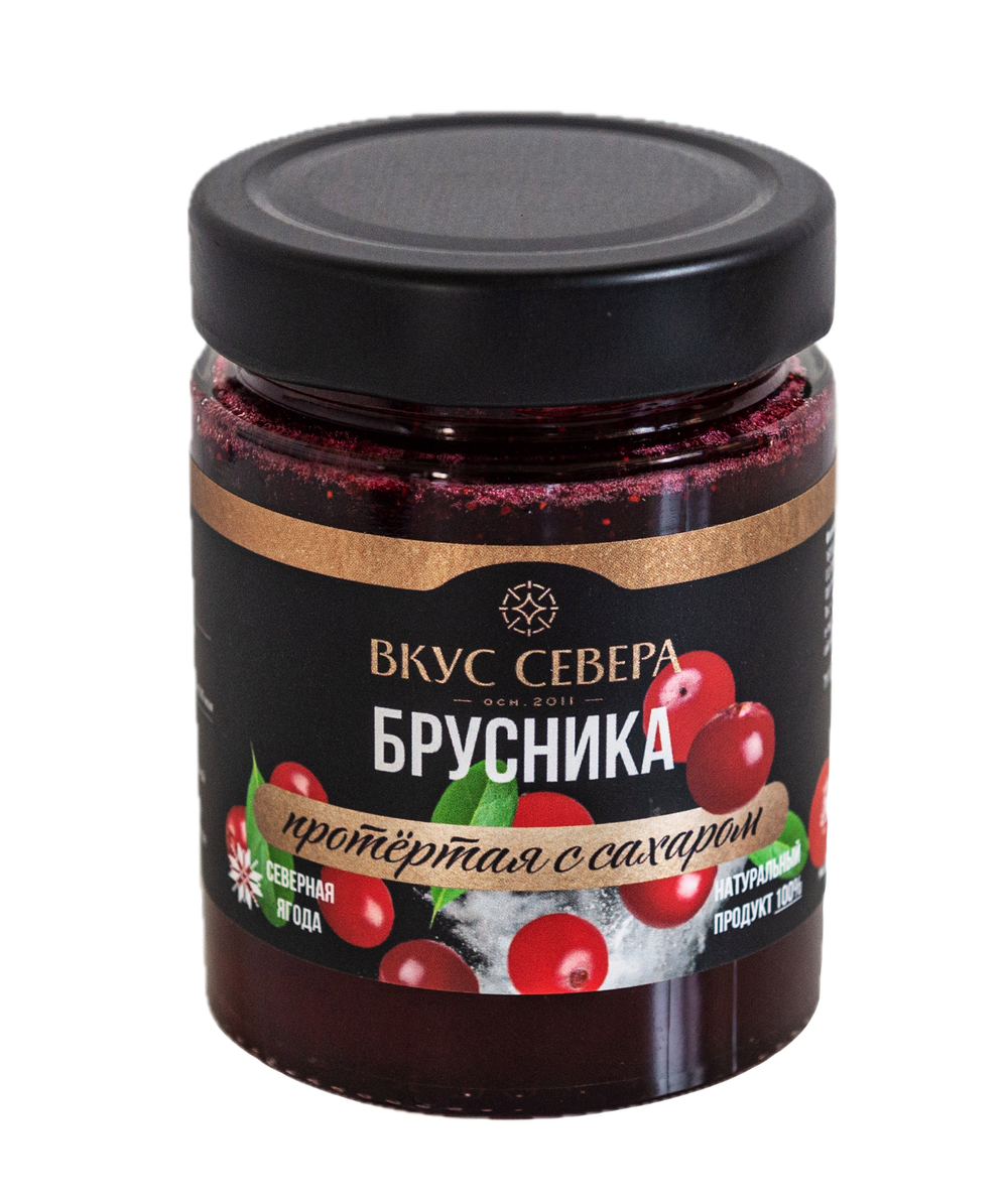 Брусника протертая с сахаром 300 г