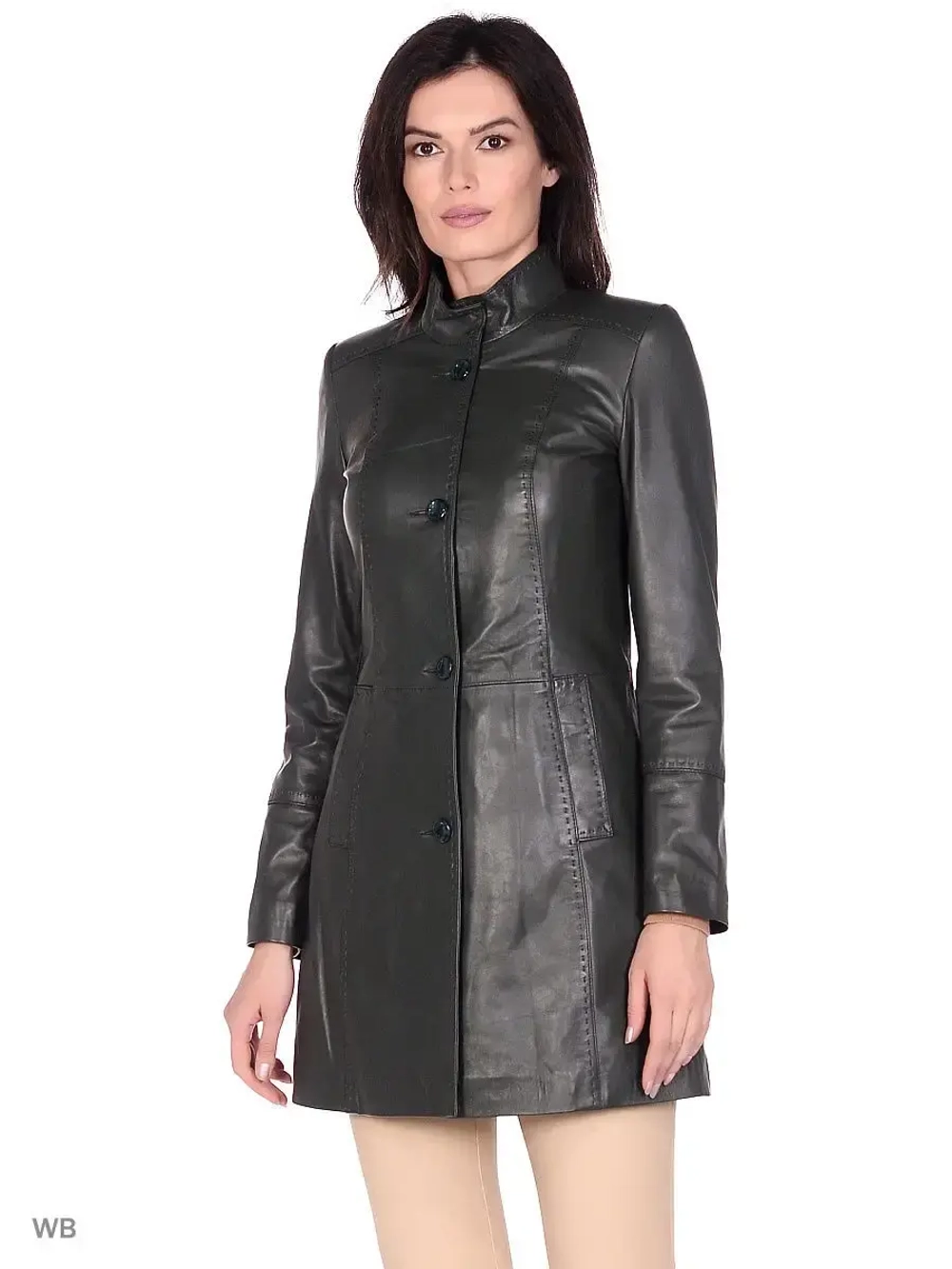 Женский кожаный плащ/натуральная кожа/Турция