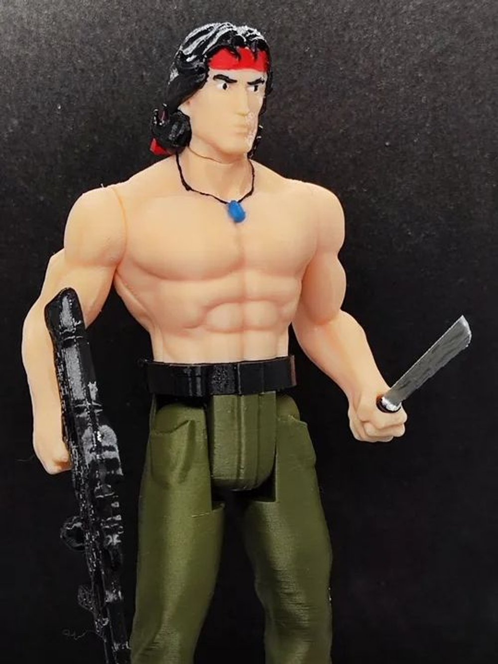 Подвижная фигурка "Джон Рэмбо" (Rambo) Легендарный герой боевиков. Подвижные плечи, таз и голова