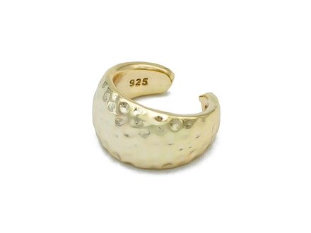 Кафф мятый металл