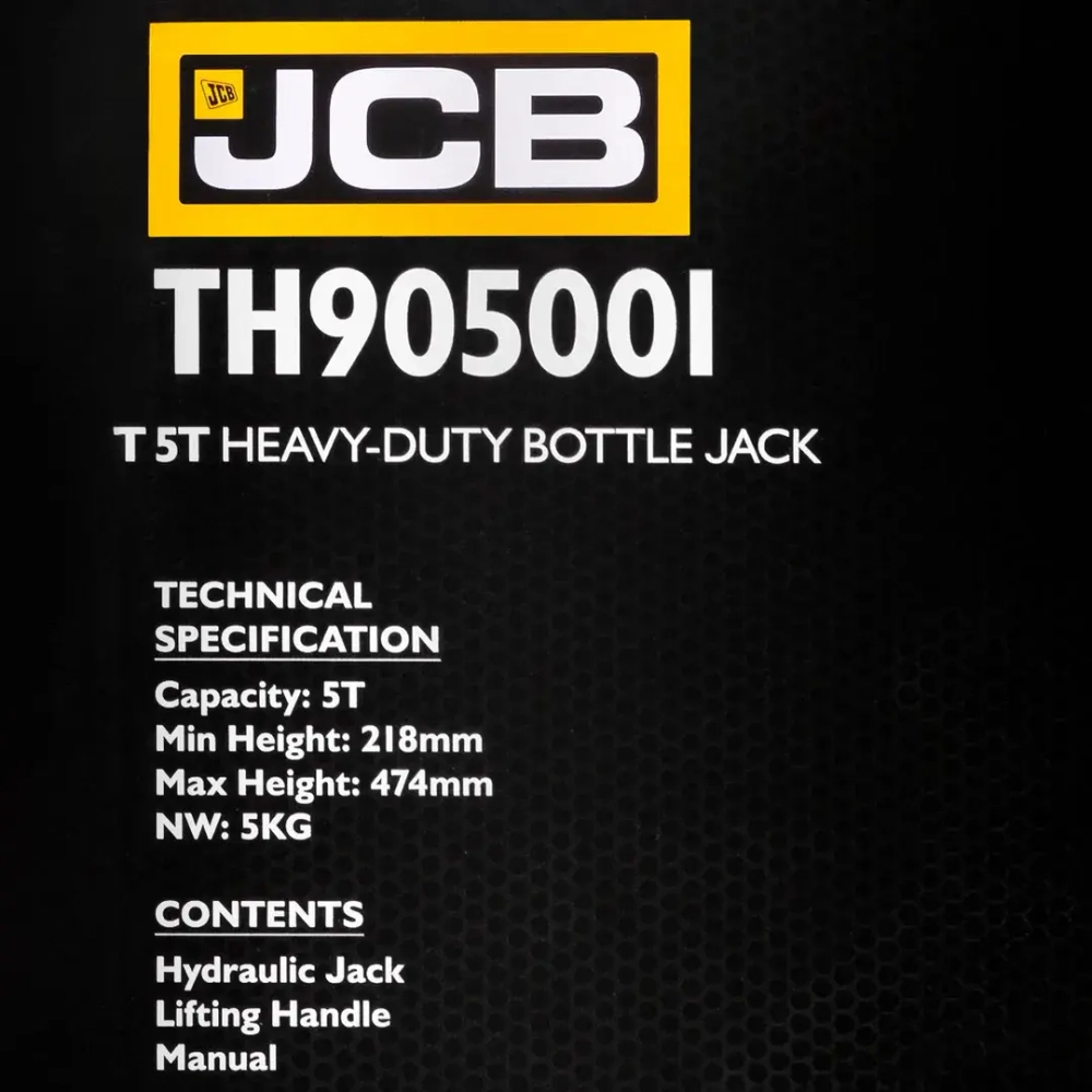 Домкрат бутылочный 5т JCB JCB-TH905001