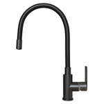 Смеситель для кухни 35к MIXLINE ML33-098GR "City Graphite" гибкий излив боковая ручка б/отв ГРАФИТ