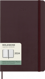 Еженедельник Moleskine Classic WKNT Large 130х210мм 144стр бордовый (DHF1012WN3Y24)