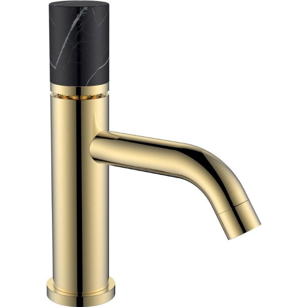 Смеситель для раковины Boheme Stick 121-G-MR-B GOLD MRAMOR BLACK