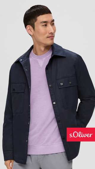 Курткаиз саржи на подкладке с нагрудными карманами s.Oliver