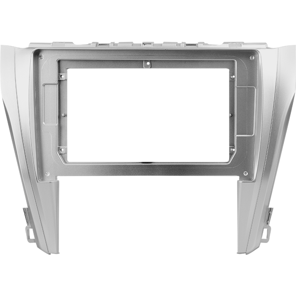Комплект рамки с разъёмами 10,1" Toyota Camry 55 2014-2018 серебро - Car-Smart 7044