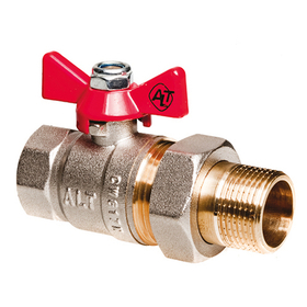 Кран шаровой полнопроходной внутренняя / наружная, ручка бабочка Altstream ALT-Z 701 1/2*