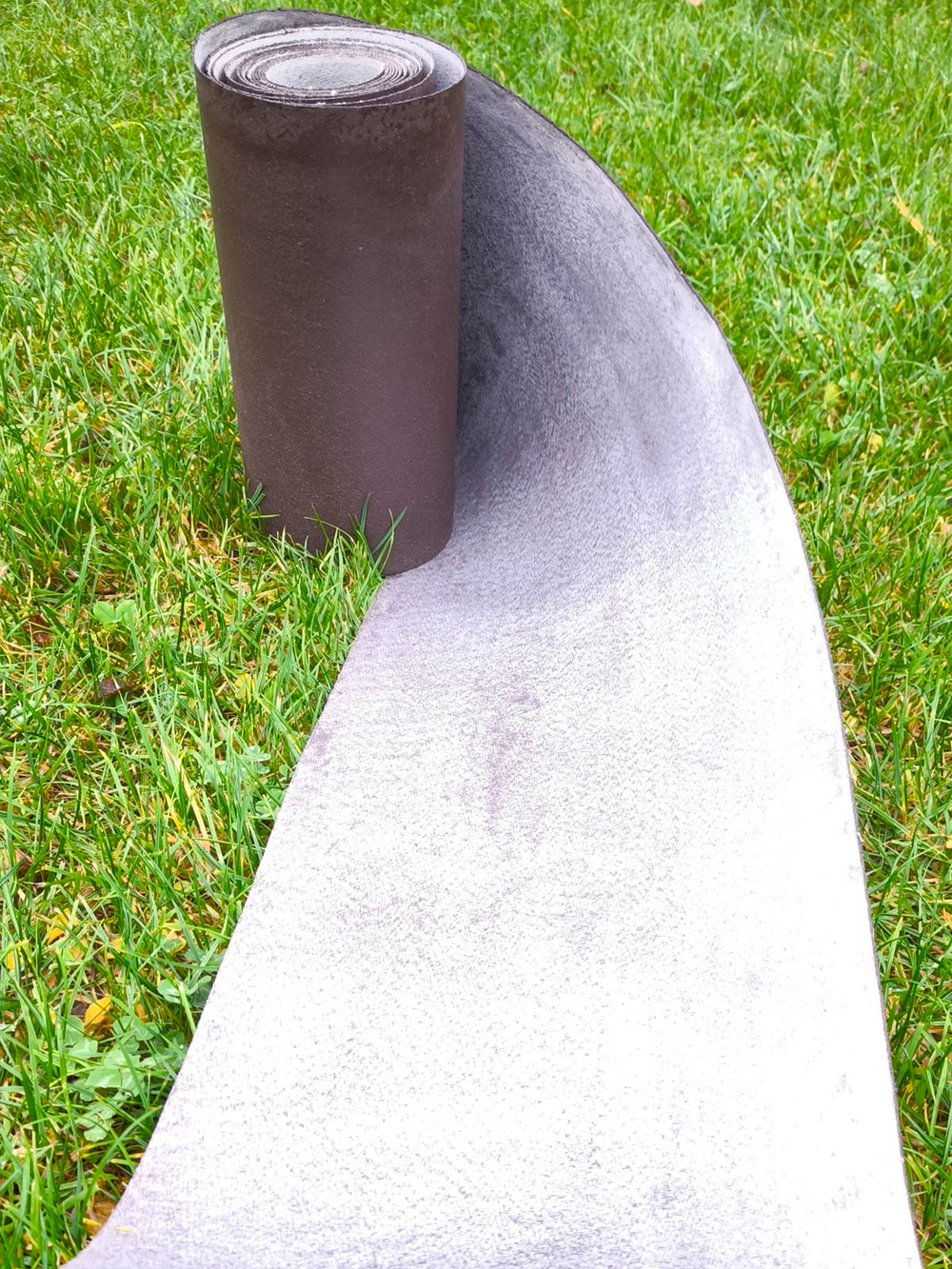 Покрытие для садовых дорожек из резино-пластика 3 мм (2,8мм), ширина 33 см (коричневый)