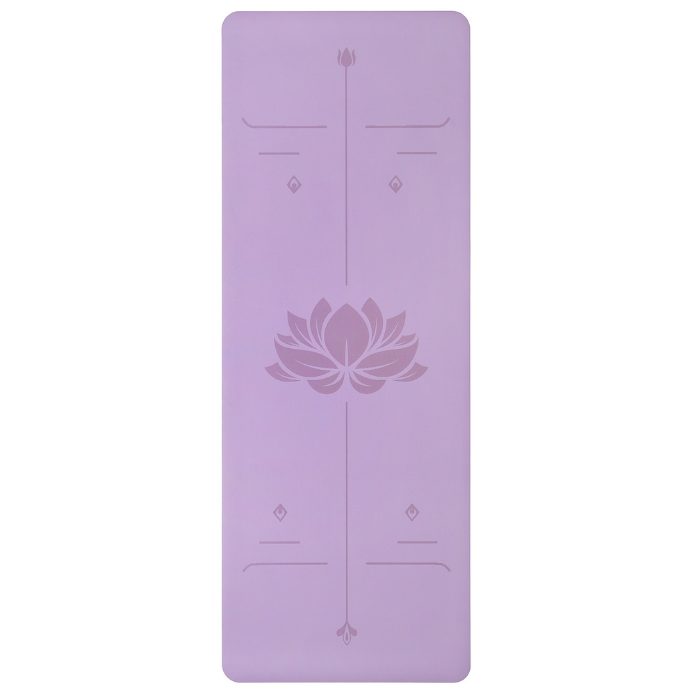 Каучуковый коврик для йоги Lotus Lila 185*68*0,5 см нескользящий