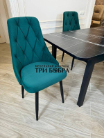 Большой кухонный стол "МАКСИ" Тунис и стулья "ЛОНДОН" 4 шт