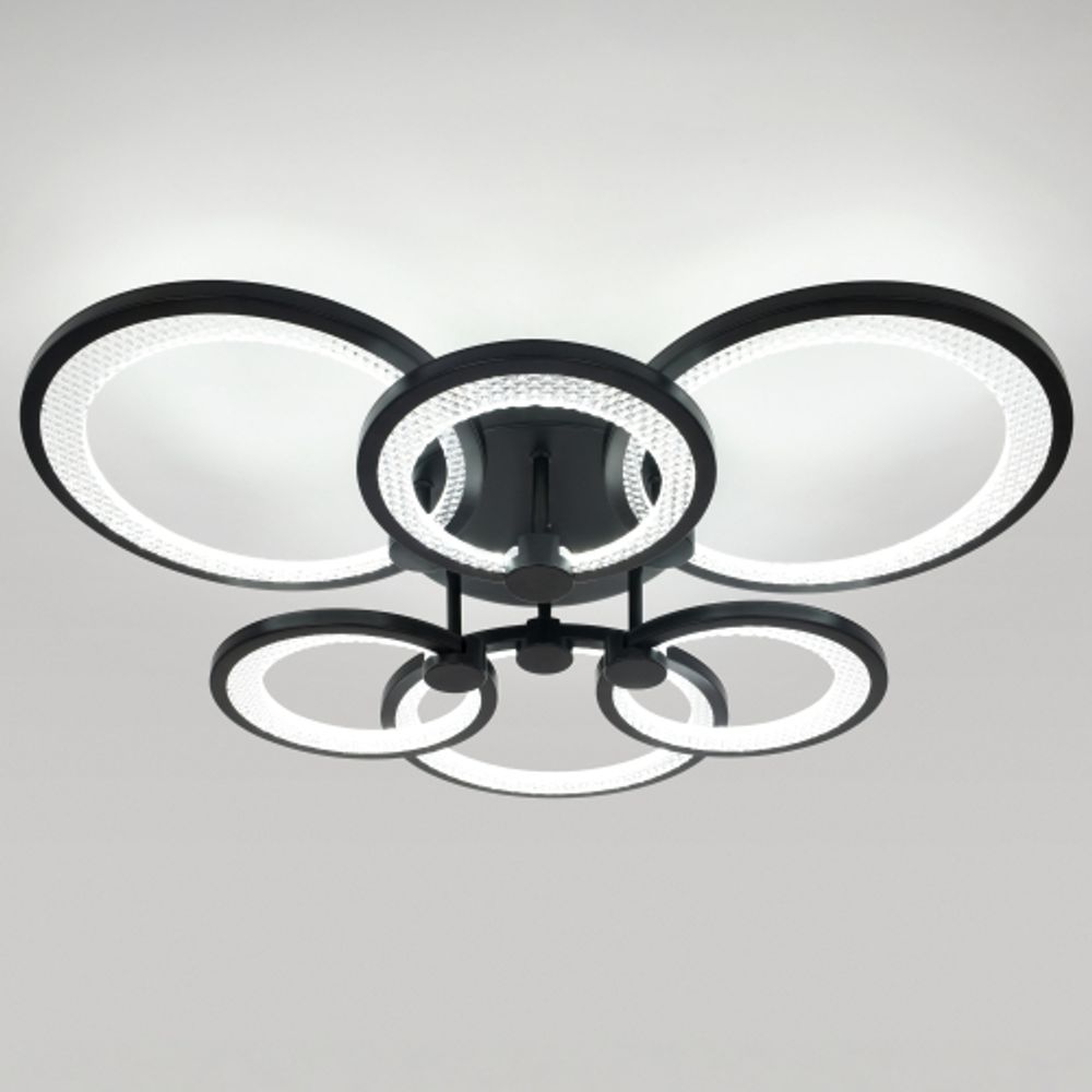 Светильник потолочный светодиодный ЭРА Модерн С ДУ Odry CLL-1-117-RC BK | Светильники SPB-6 с ДУ