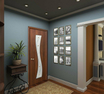 Дверь 11Ф / Цвет Л-11 (ИталОрех) / Стекло Фьюзинг / Двери Браво