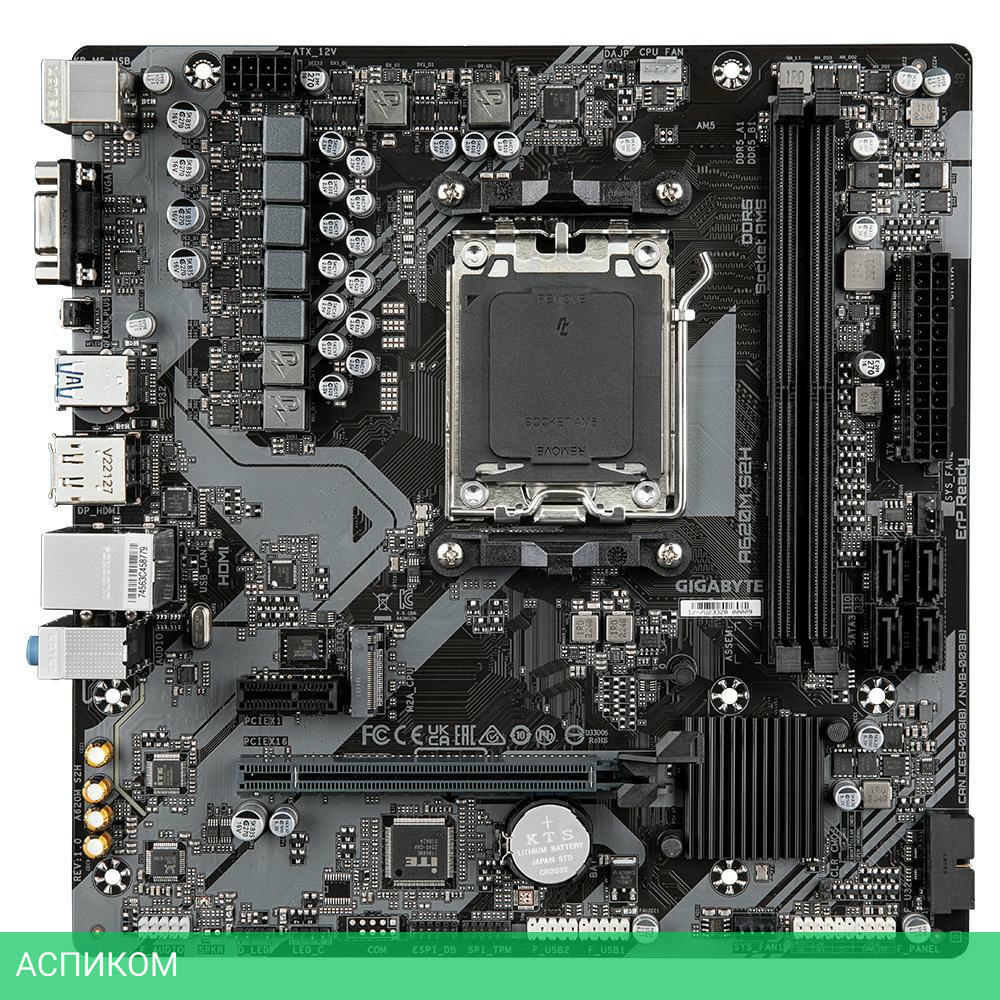 Материнская плата GigaByte A620M S2H DDR5