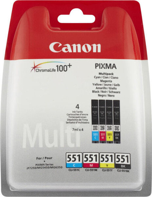 Картридж струйный Multi Pac 4 шт Canon CLI-551 6508B006