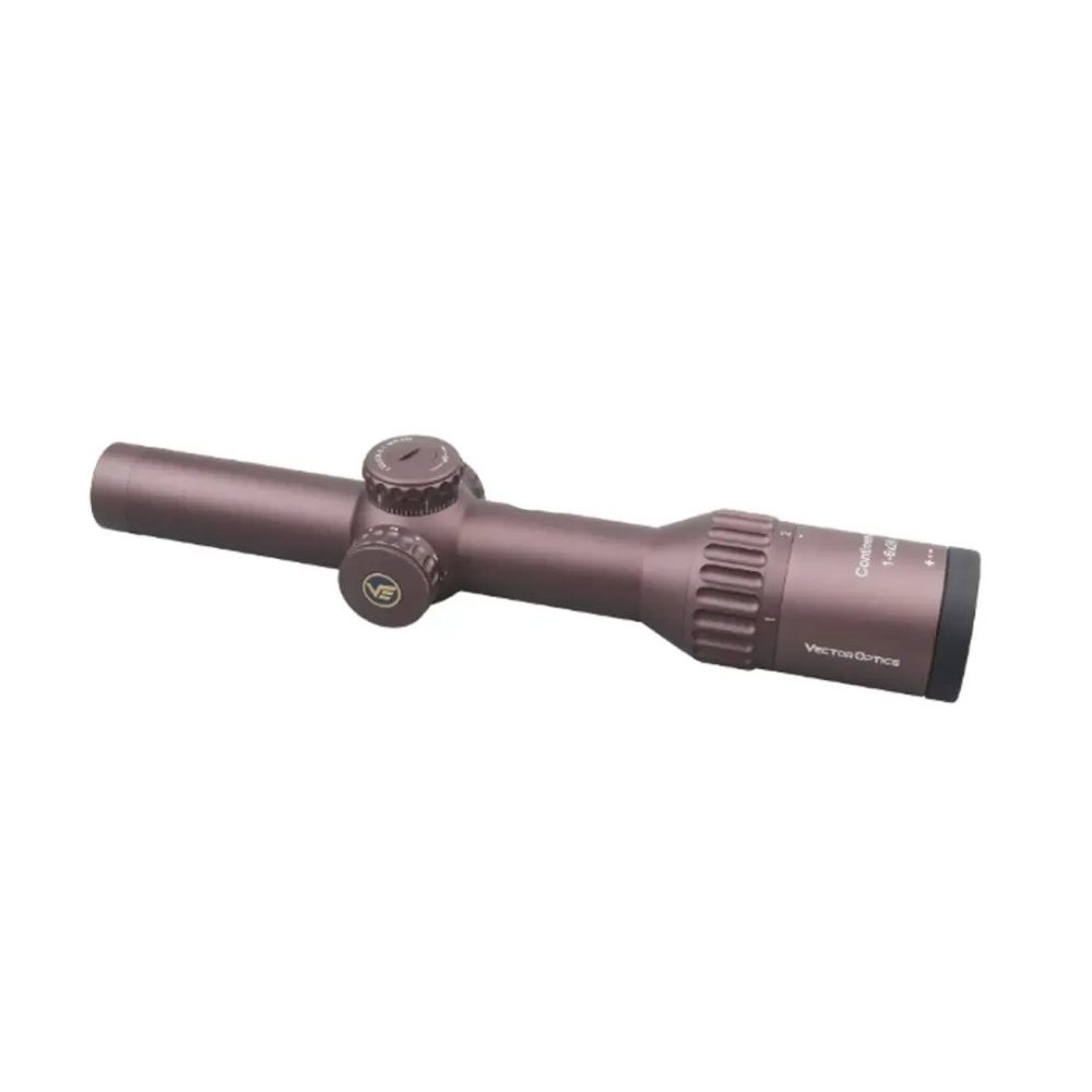 Оптический прицел Vector Optics 30мм Continental x6 1-6x24 Coyote Hunting FDE ( установка на Тигр, СВД / Сетка BDC VEC-T6M / с подсветкой )