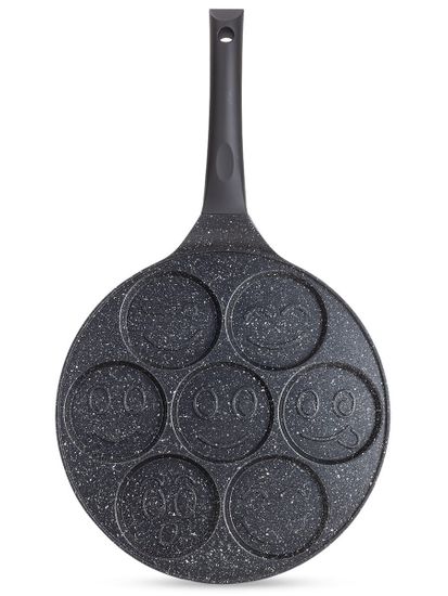 Сковорода для оладий 26 см. Kamille КМ 4212 смайлики