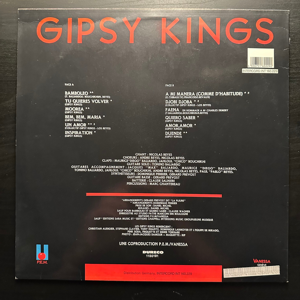 Gipsy Kings - Gipsy Kings (Европа 1988г.)