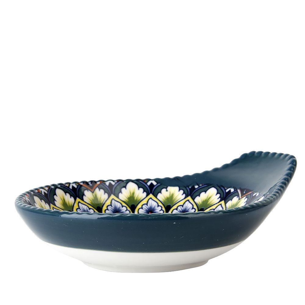 Оливница с ручкой " " (зеленый) 12х10х3см (min12) (транспортная упаковка)