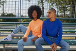 Свитшот унисекс Set In, оранжевый