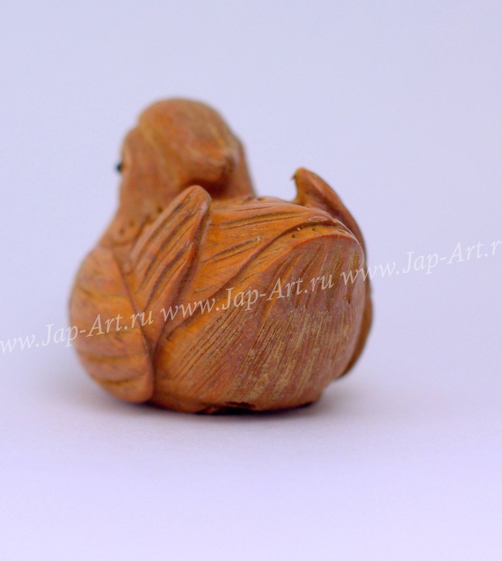 Нэцкэ Утка мандаринка