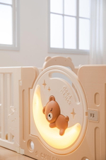 Манеж UNIX Kids DeLuxe House&Storage Camel 180 x 200 см с игровыми аксессуарами