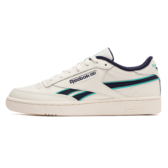 reebok Club C Series Кроссовки для скейтбординга Низкие Бежево-зеленые Унисекс