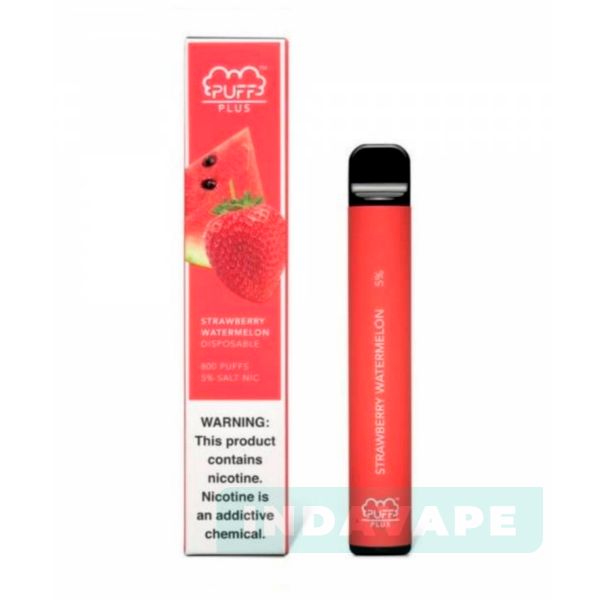 Купить Одноразовый Pod Puff Bar Plus - Strawberry-Watermelon (800 затяжек)