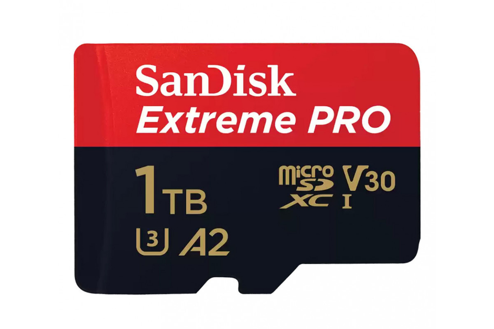 Карта памяти Sandisk microSDXC Extreme Pro A2 C10 V30 UHS-I U3 (200/140MB/s) 1TB + ADP