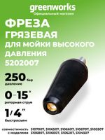 Ротационная насадка (турбо фреза) для мойки высокого давления Greenworks, 250 бар