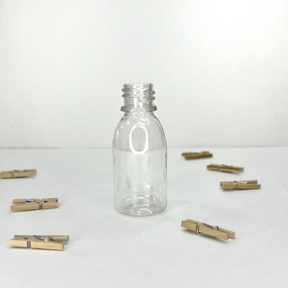 Флакон 25 мл пластик прозрачный 18мм