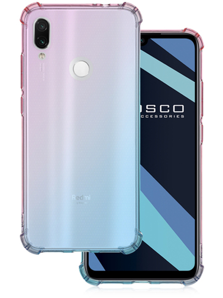 Чехол ROSCO для Xiaomi Redmi Note 7;Xiaomi Redmi Note 7 Pro;Xiaomi Redmi Note 7S оптом (арт. XM-RN7-HARD-TPU-PINK-BLUE)