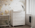 Комод пеленальный Incanto Nova 800/4 (белый)