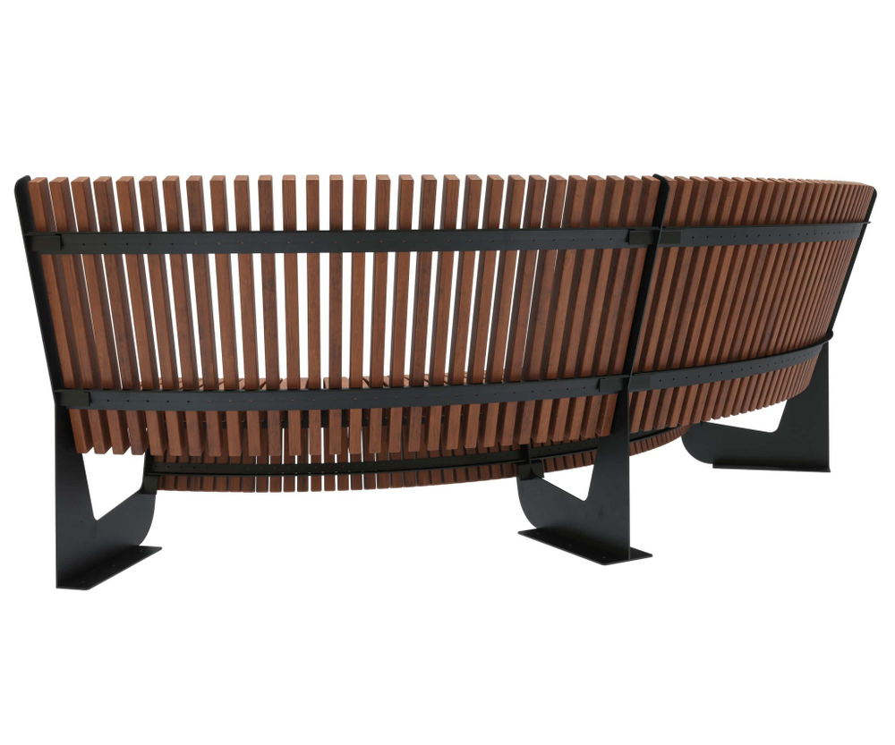 Скамейка стальная полукруглая «Авиньон»