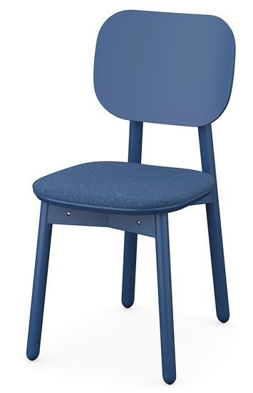 Стул saga, рогожка, синий