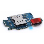 Samsung Galaxy S24 (SM-S921B) нижняя плата зарядки (Субплата) + Считыватель SIM карт (ORIG-SP)