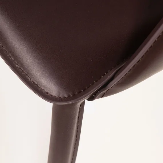 Стул Gio, коричневая кожа