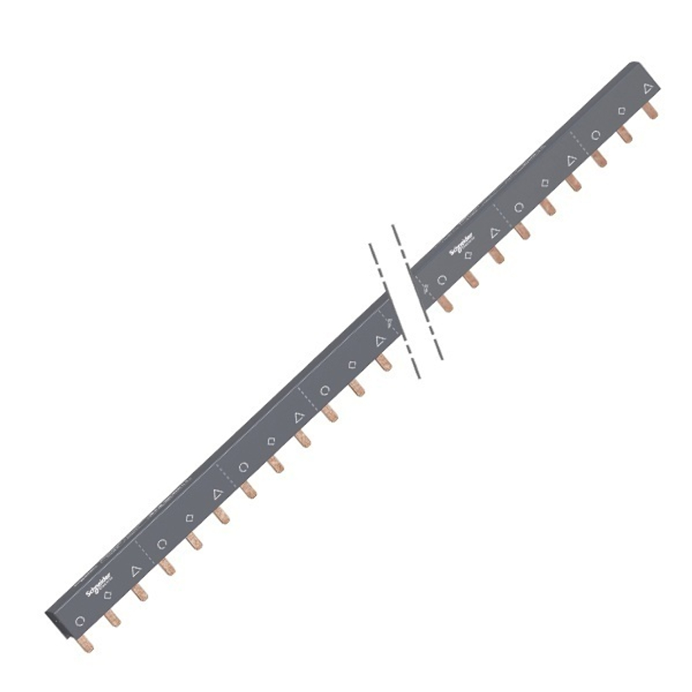 Гребенчатая шина 3-полюсная (L1L2L3…) 57 модулей 100А Schneider Electric A9XPH357